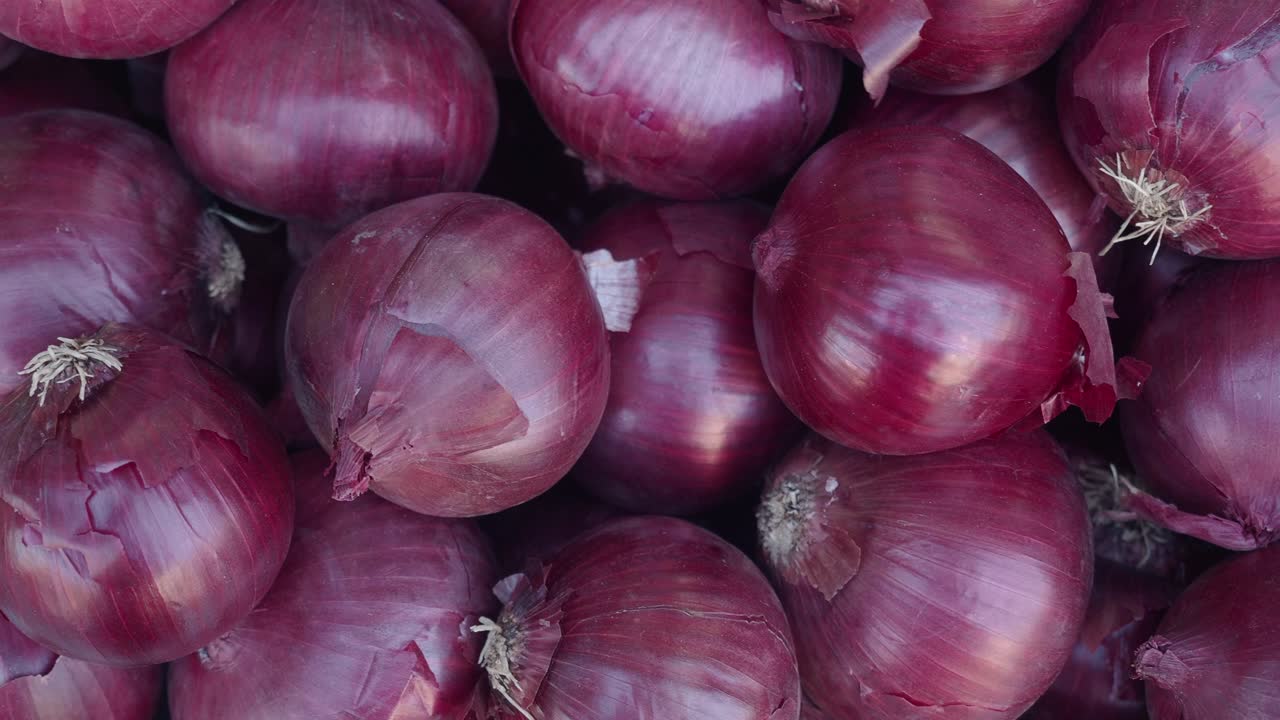 Pile of Red Onions