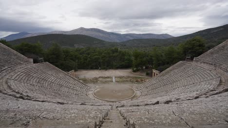 epidaurus amphitheater timelapse: mesmerizing views of ancient greek