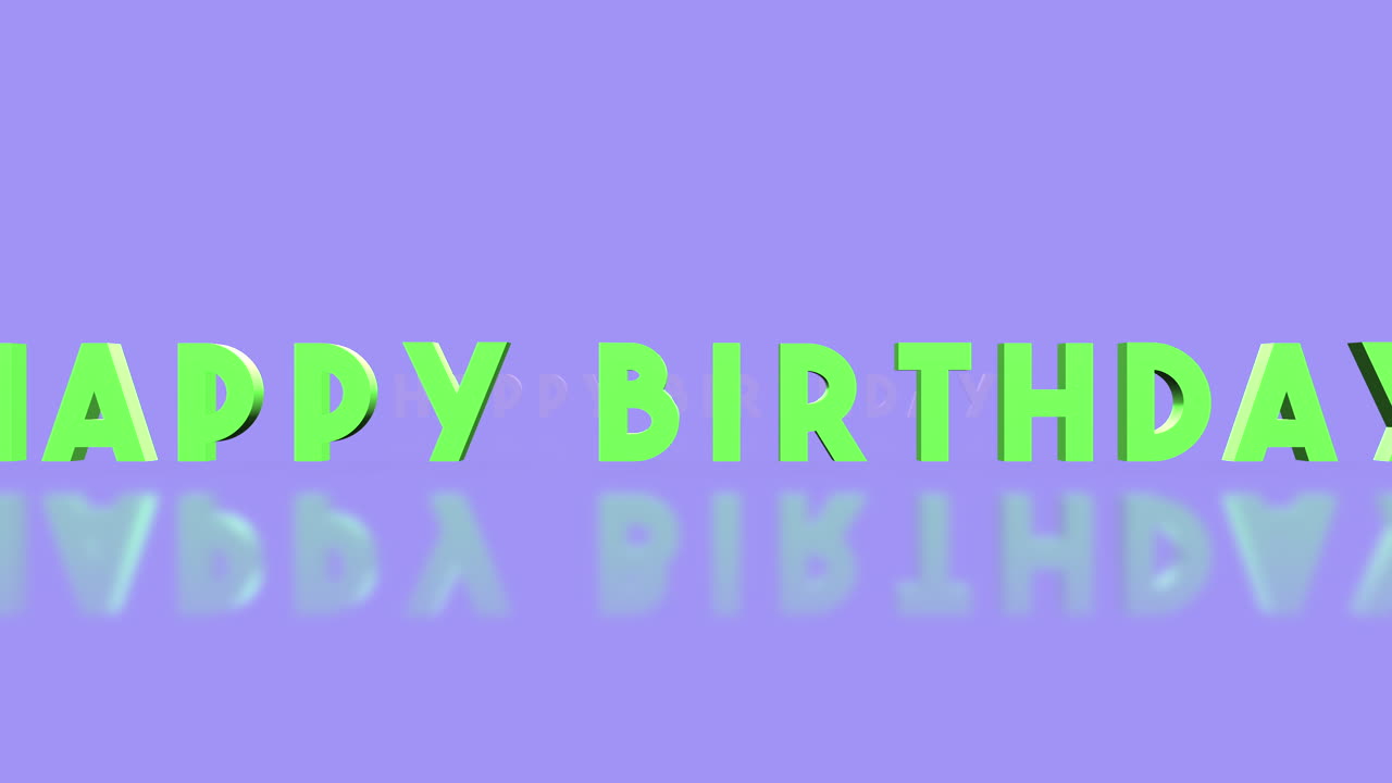 texto de feliz cumpleaños en gradiente púrpura