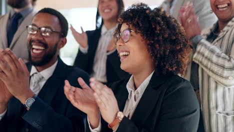 business people, audience and applause