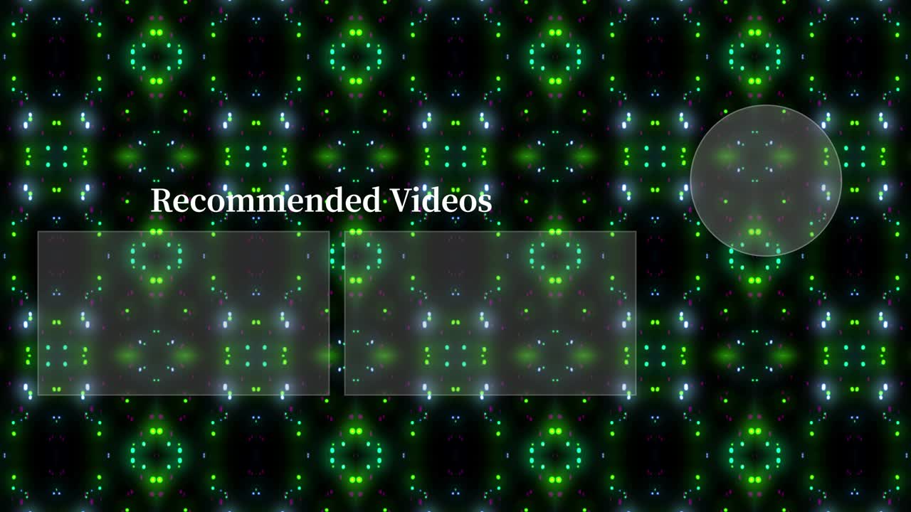 입자 반이는 칼레도스코프 엔드 카드 엔딩 스크린 모션 그래픽