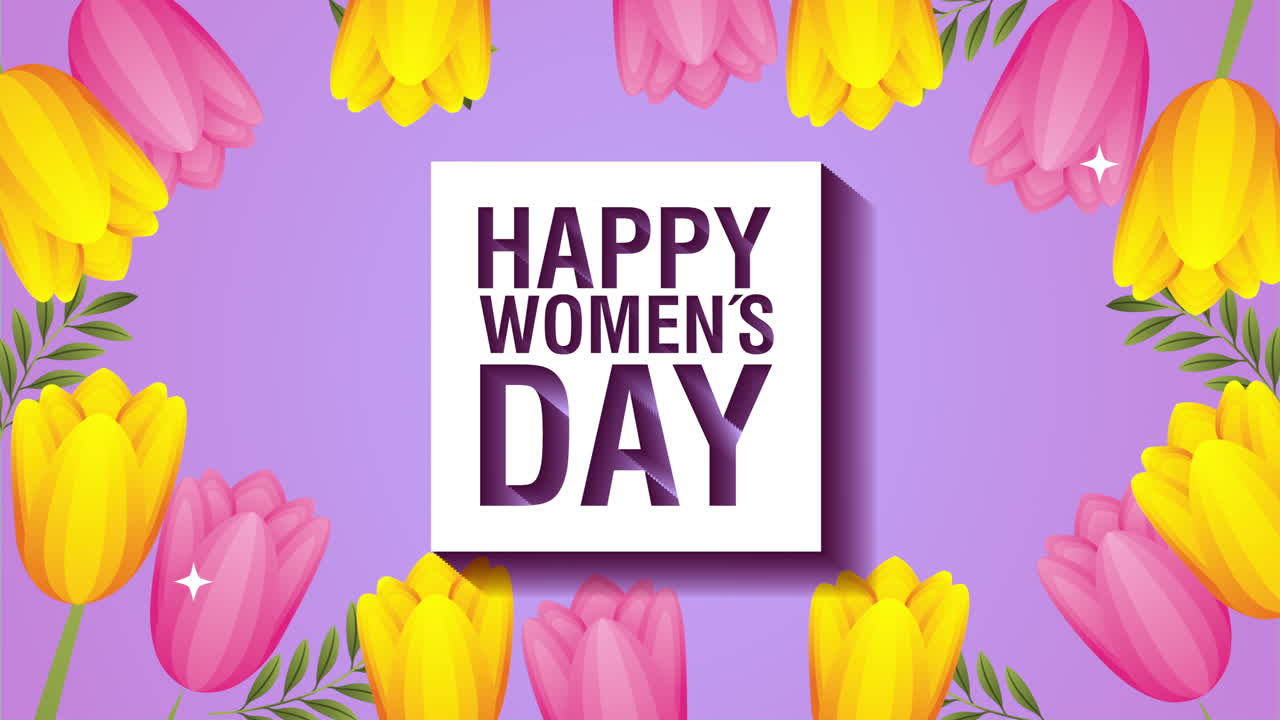 felicità carta di giorno della donna con colori rose fiori