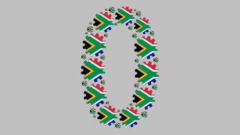 número cero sudafricano