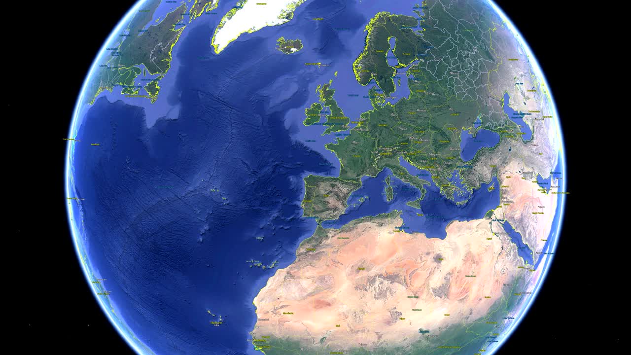 리히텐슈타인의 발과 함께 우주에서 3d 지구 - 리흐텐슈타인 외부