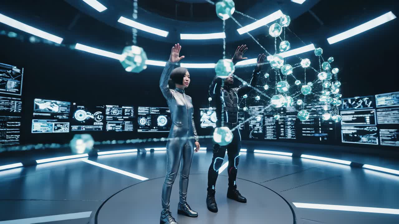 Futuristic Technology and Data Visualization