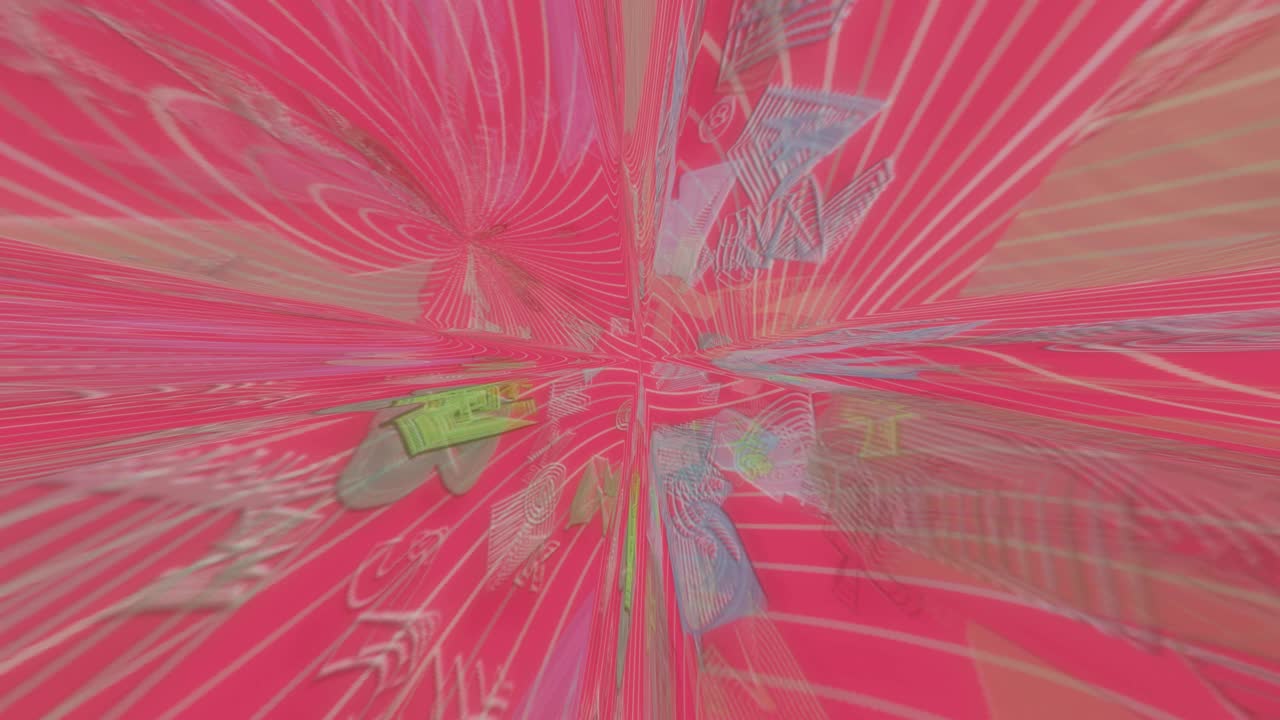 movimiento abstracto, colorido y suave infinito o bucle sin costuras.