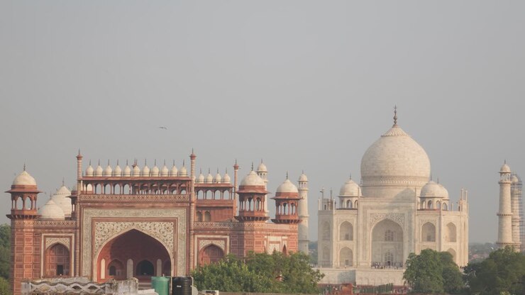 Taj Mahal View from Rooftop