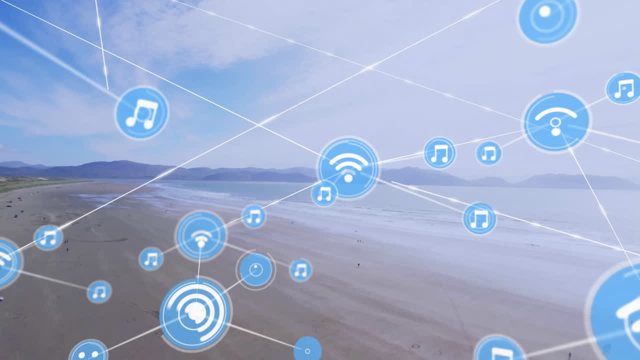 해변의 연결 네트워크의 활성화