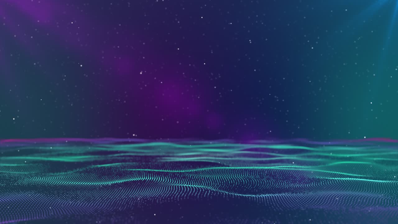 Abstract Digital Waves Background