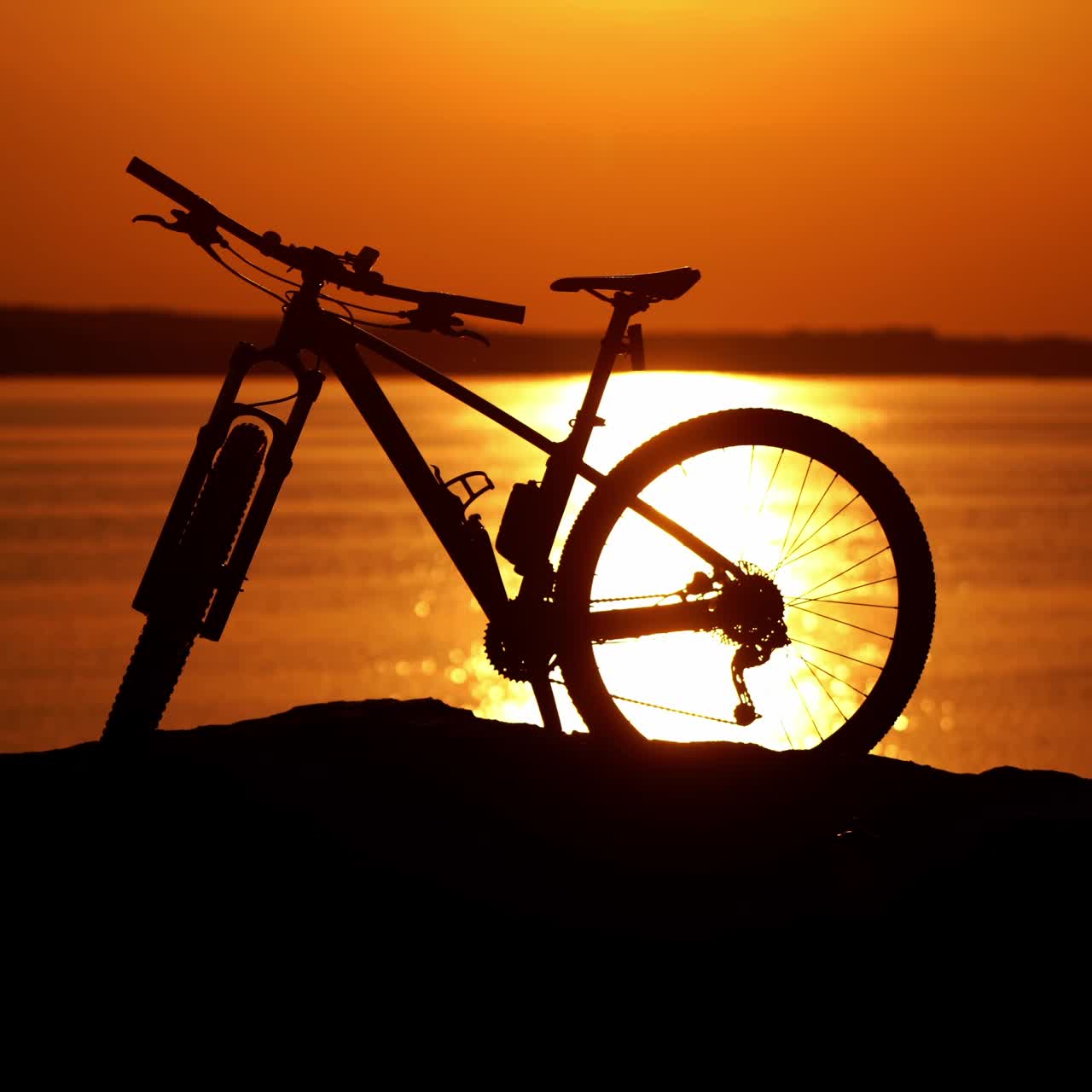 Man with bike outdoor