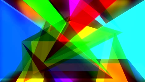 patrón de abstracción de formas geométricas. estandarte de mosaico colorido. movimiento de parada. animación en 4k.