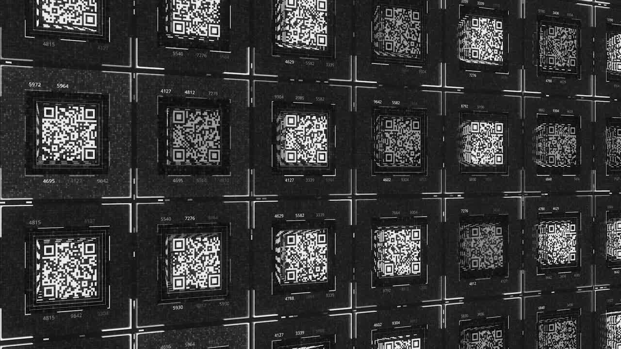 QR Code Grid Pattern