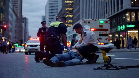 emergency response on city street