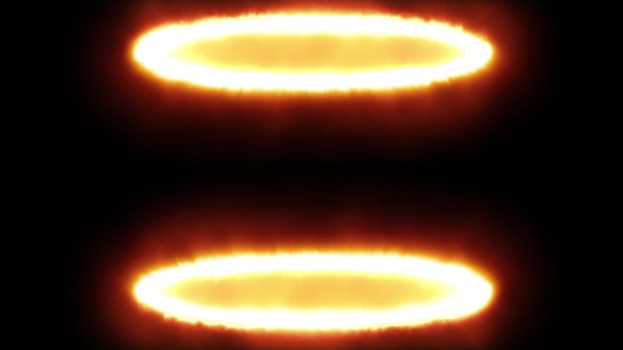 abstracto de energía rápida círculo de energía roja en fondo negro. puerta de portal de fuego de fantasía o teletransporte futurista. animación 3d. flujo de brillo agujero de llama. elemento de luz de forma redonda.