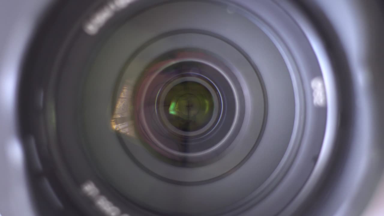 Light falls on a photographic lens