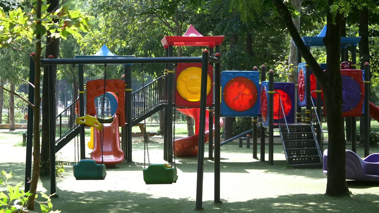 Colorful Playground in a Park