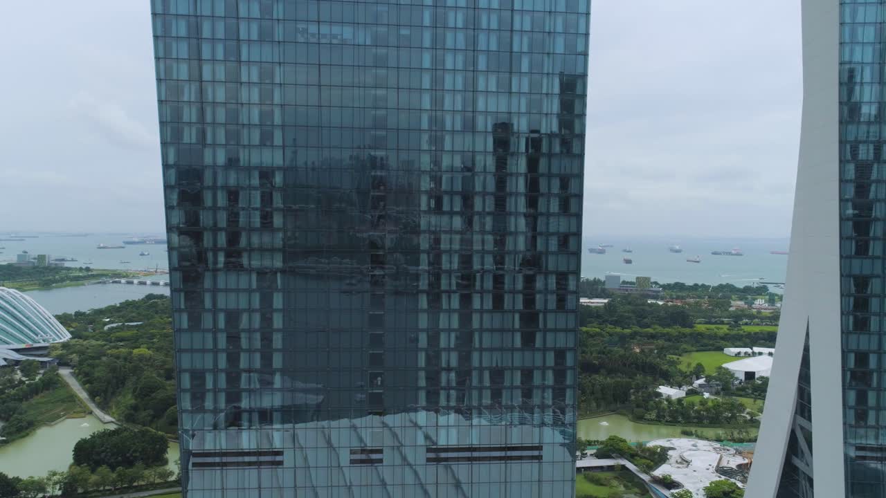Horizonte de Singapura e Marina Bay Sands