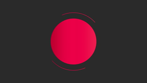 Círculos-Geométricos-Rojos-En-Degradado-Negro