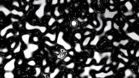 un montón de burbujas en blanco y negro. animación en bucle infinito
