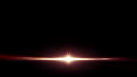 center bottom golden star flash lights optical lens flares shiny animation art on black background loop. 4k lighting lamp rays effect dynamic colorful bright vdo for screen overlay effect element.