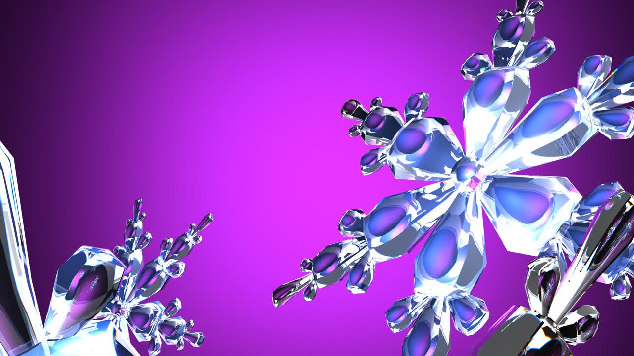 cristales de nieve claros