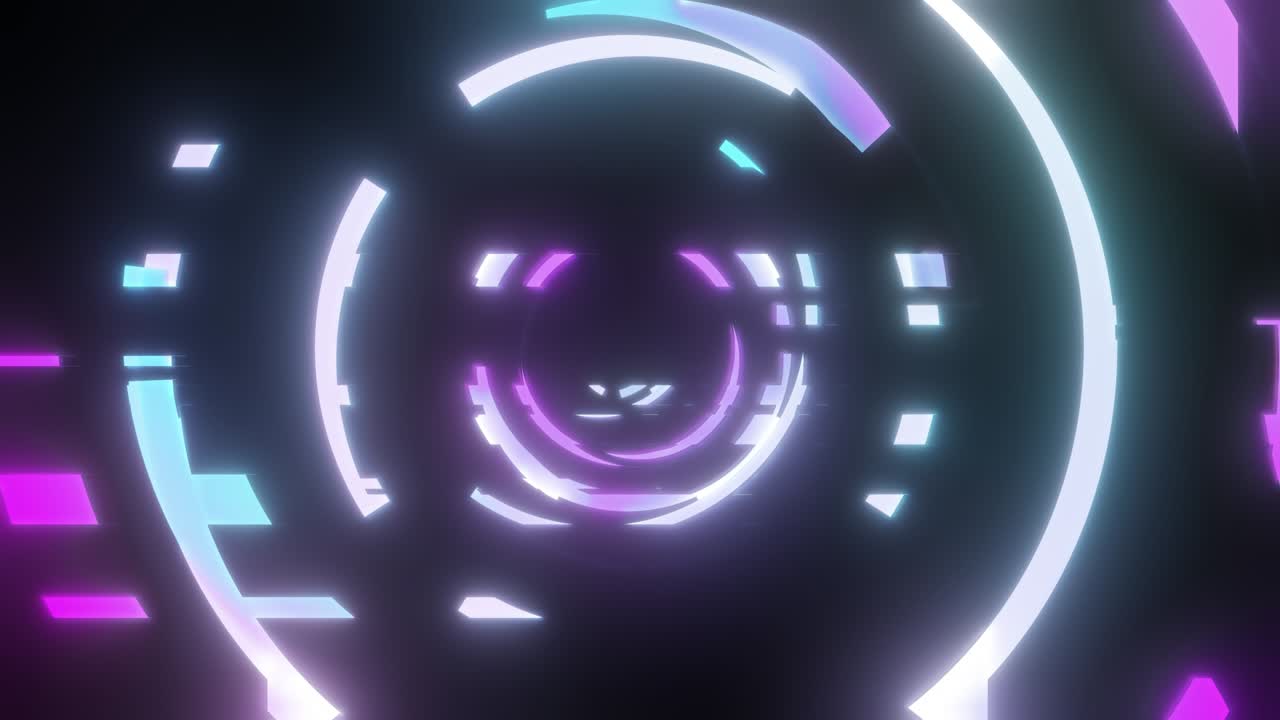 추상적인 루핑 비디오 배경과 미래의 모양