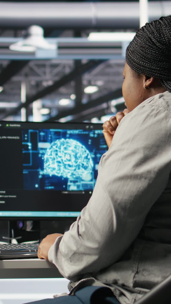 Vertical Video Data Center Technician Using Artificial Intelligence Deep Learning Models