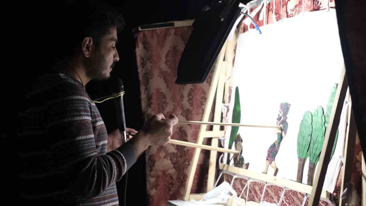 Artist's shadow play