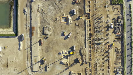 overview of the construction site