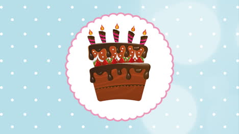 ilustración de pastel de cumpleaños