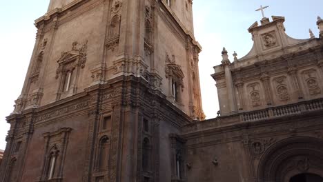 murcia city main tower of the cathedral early in the moorning