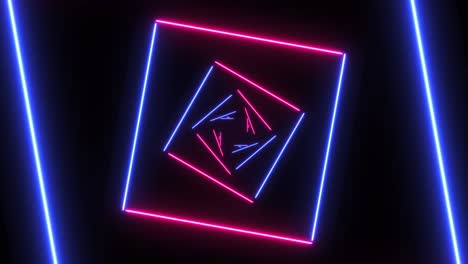 fondo abstracto con cuadrados de neón.