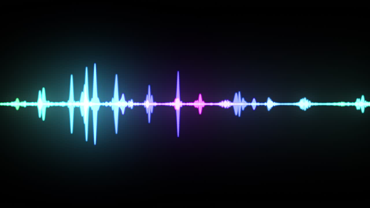 Colorful Audio Waves