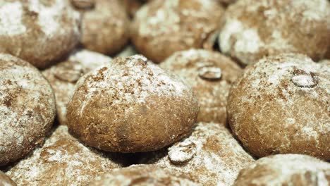 close-up of chocolate cookies
