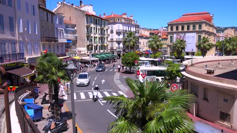 classic high angle view of a pretty boulevard in cannes france 1