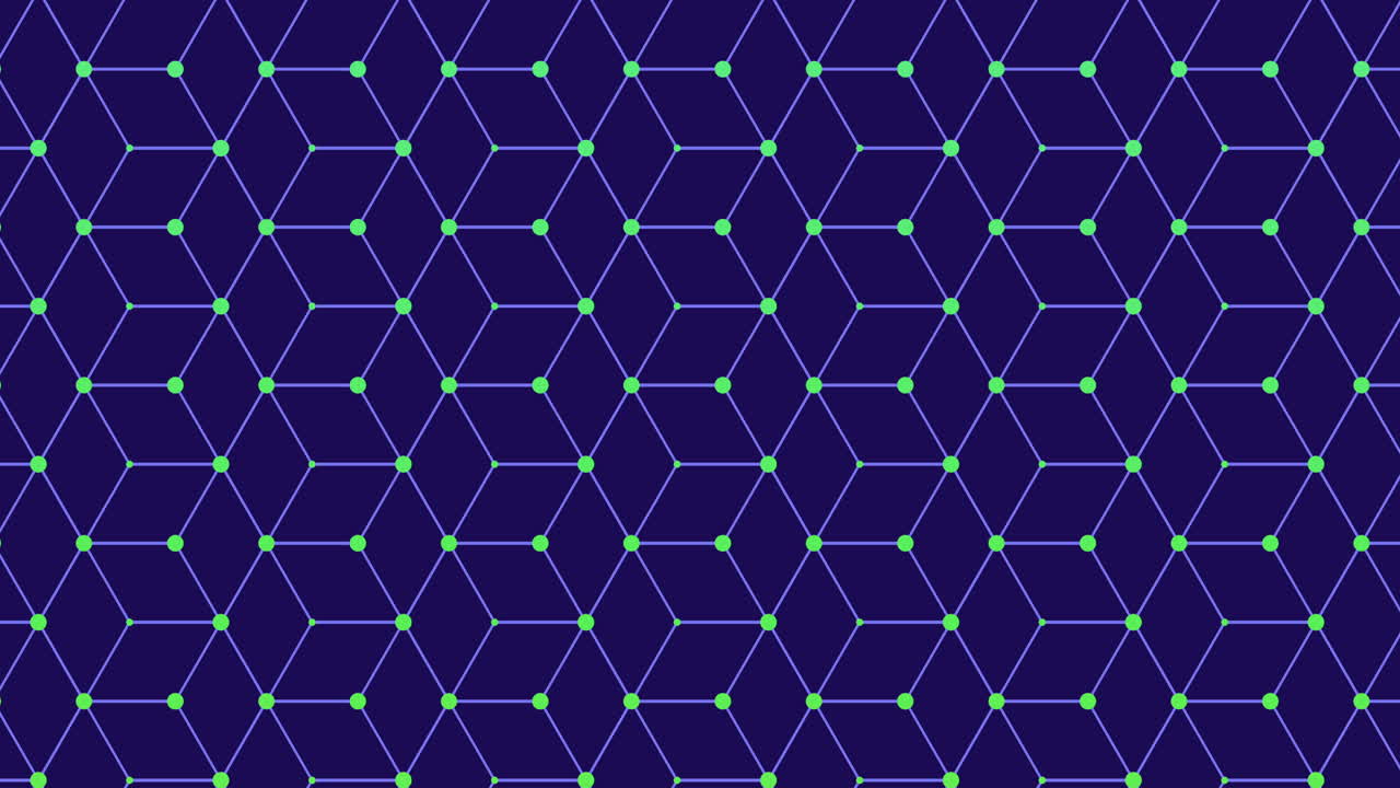 patrón futurista de cubos grandes azules con puntos de neón