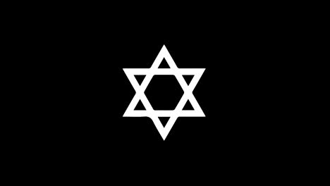 jewish star of david animation