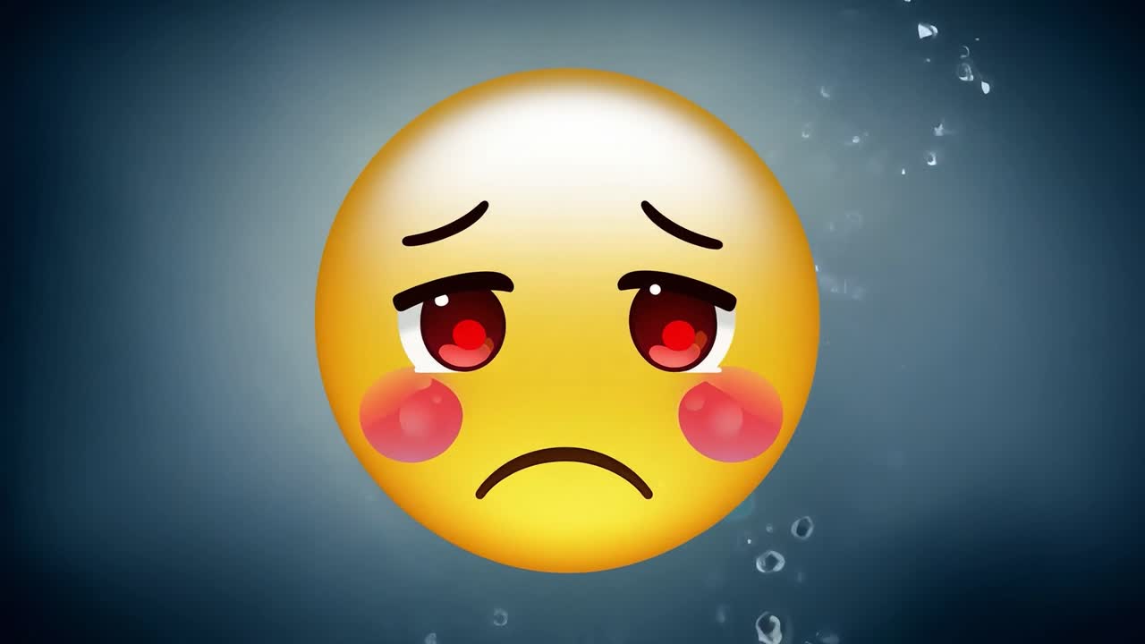 슬픈 이모지 만화