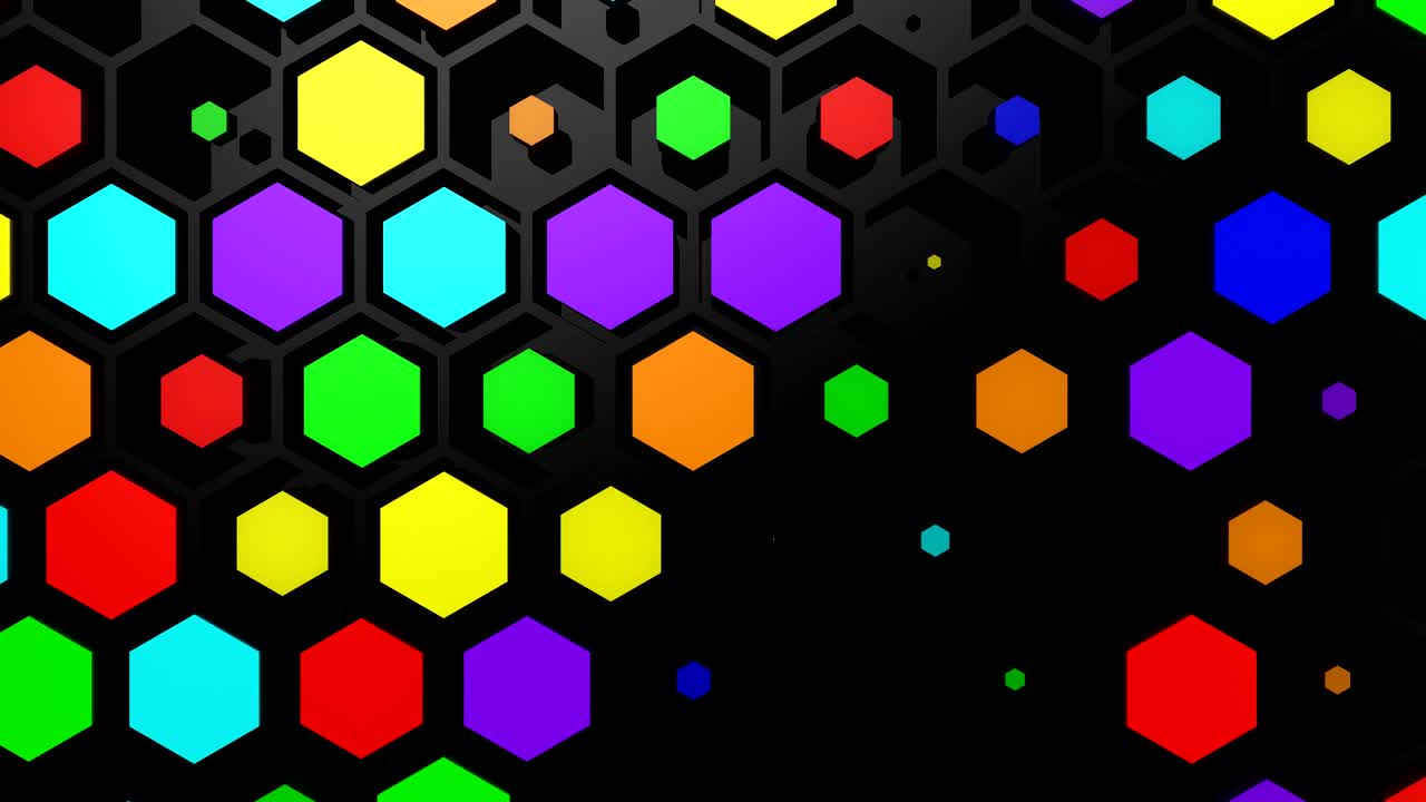 el fondo de los hexágonos