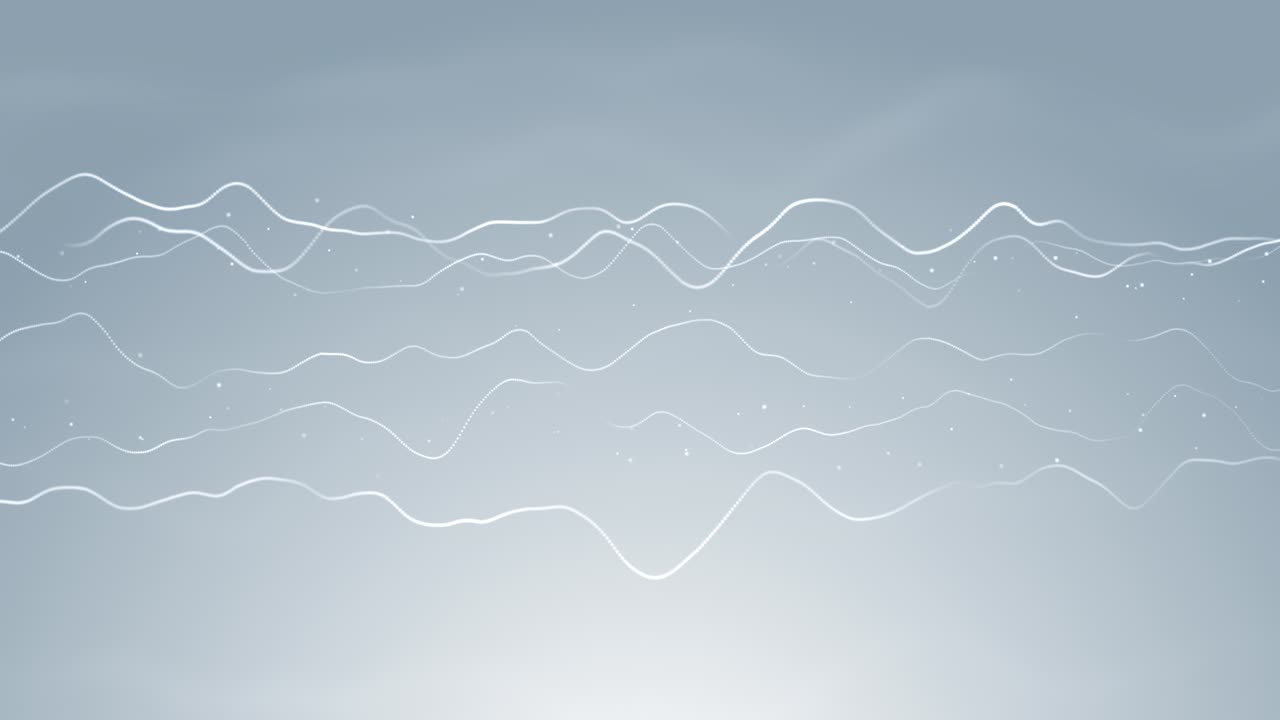 4k white clean animation loop background wire mesh waves light grey minimal geomitric motion