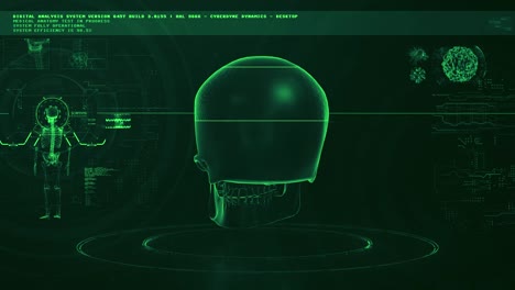 hud pantalla de ciencia ficción y cine cyberpunk