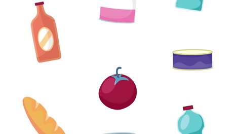 patrón de productos alimenticios