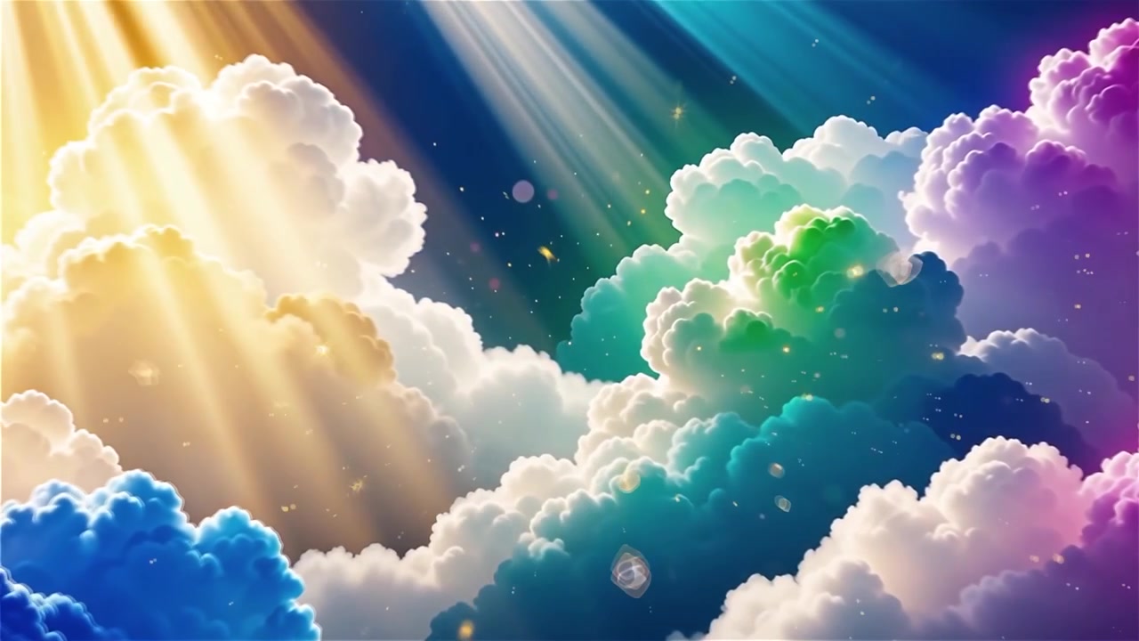 Christian Heavenly Light Worship Background