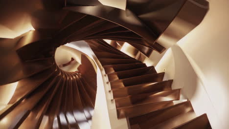 elegant abstract spiral staircase design