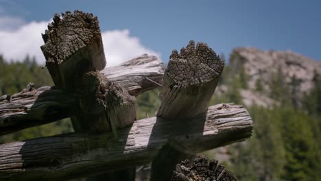 step into history with captivating footage of the ruins of an old cabin nestled in the colorado landscape under a large mountain