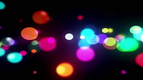 el bokeh colorido, la animación abstracta en 4k