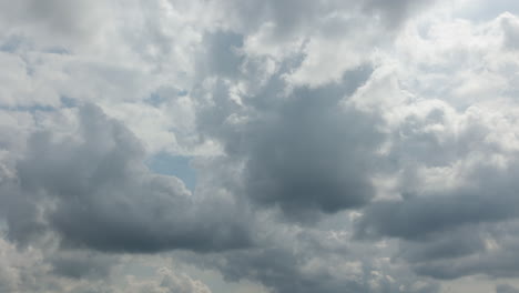 dramatic timelapse of moving clouds and a dark thunderstorm rolling in