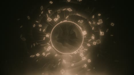 línea de espectro abstracto rebote diseño de onda espectral en fondo negro forma de onda vibrante. simulación de espectro de audio para música animación futurista. video de stock tailandia, onda de sonido, electrocardiografía, video con sonido, partícula de una sola línea