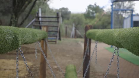 Slow-motion-view-of-Outdoor-playground-chain