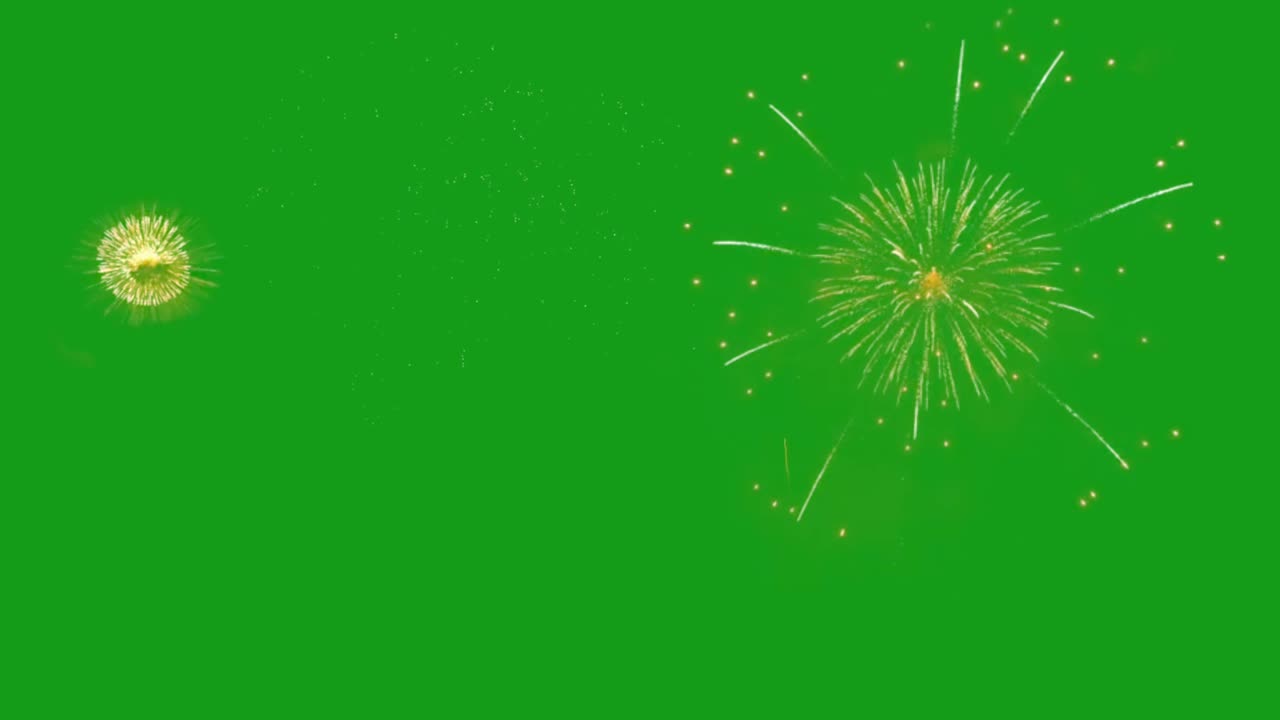 Fireworks green screen motion graphics